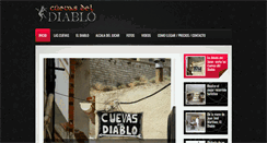 Desktop Screenshot of cuevasdeldiablo.com